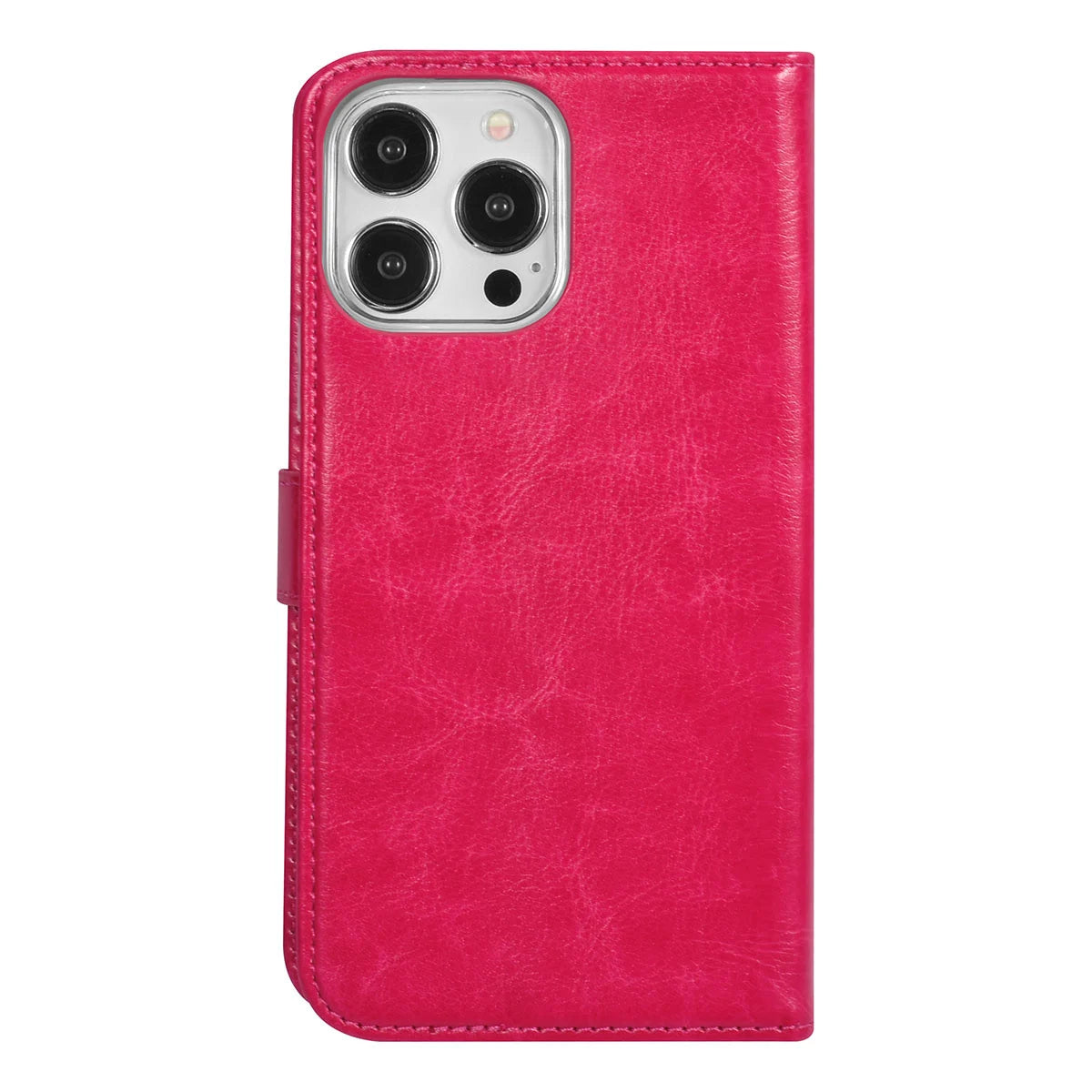 Tuniq iPhone 15 Pro Max - Θήκη Πορτοφόλι Stand από Δερματίνη - Ροζ