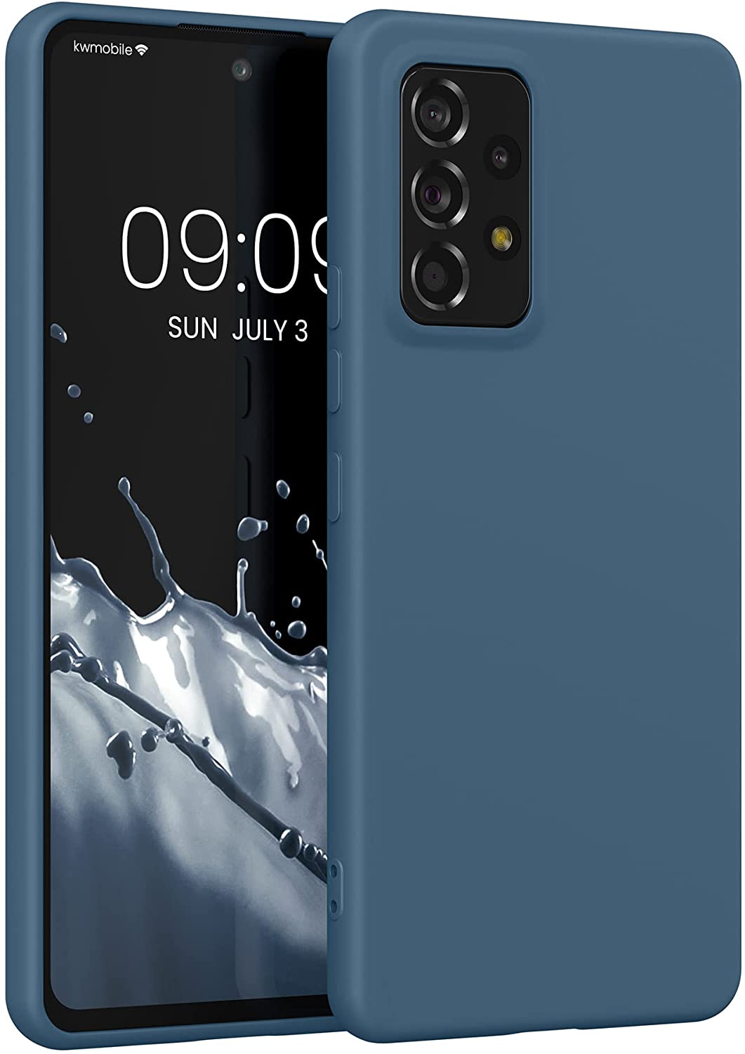 KW Samsung Galaxy A53 5G Θήκη Σιλικόνης Rubberized TPU - Teal Matte - 58051.57