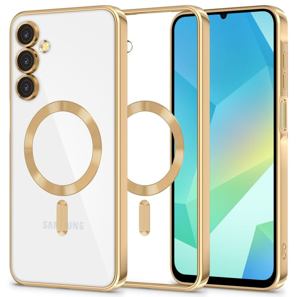 Tech - Protect Samsung Galaxy A16 4G / A16 5G MagFlex Θήκη Σιλικόνης TPU με MagSafe - Shiny Gold