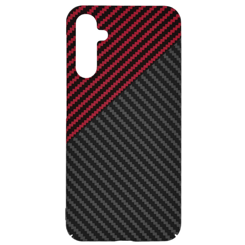 Techsuit Samsung Galaxy A55 5G Σκληρή Θήκη Carbonite FiberShell - Red Vortex