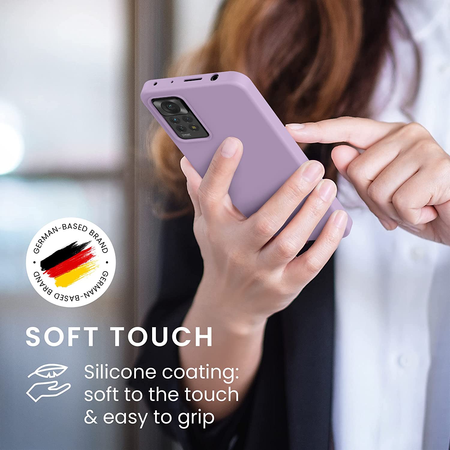 KW Xiaomi Redmi Note 11 Pro / Note 11 Pro 5G Θήκη Σιλικόνης Rubberized TPU - Mauve - 57373.140