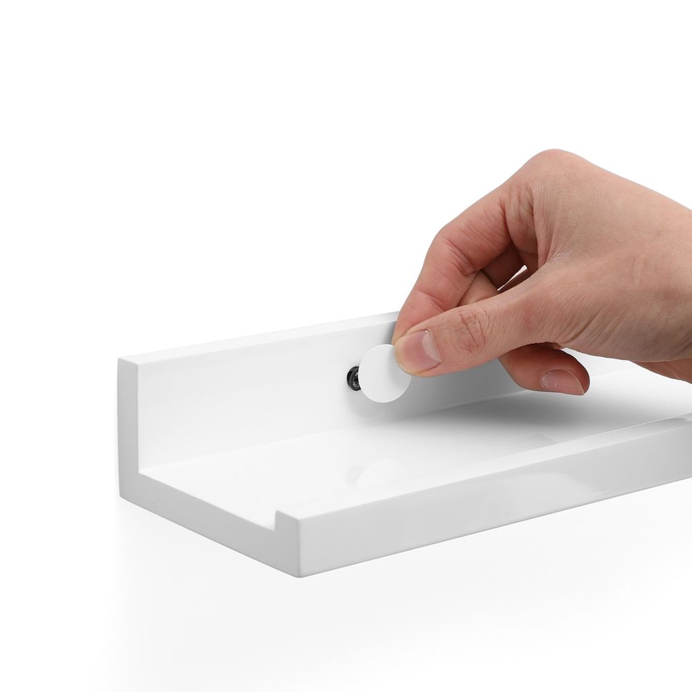 Songmics Σετ με 2 Ράφια Τοίχου - ‎80 x 10 cm - White - LWS080W01