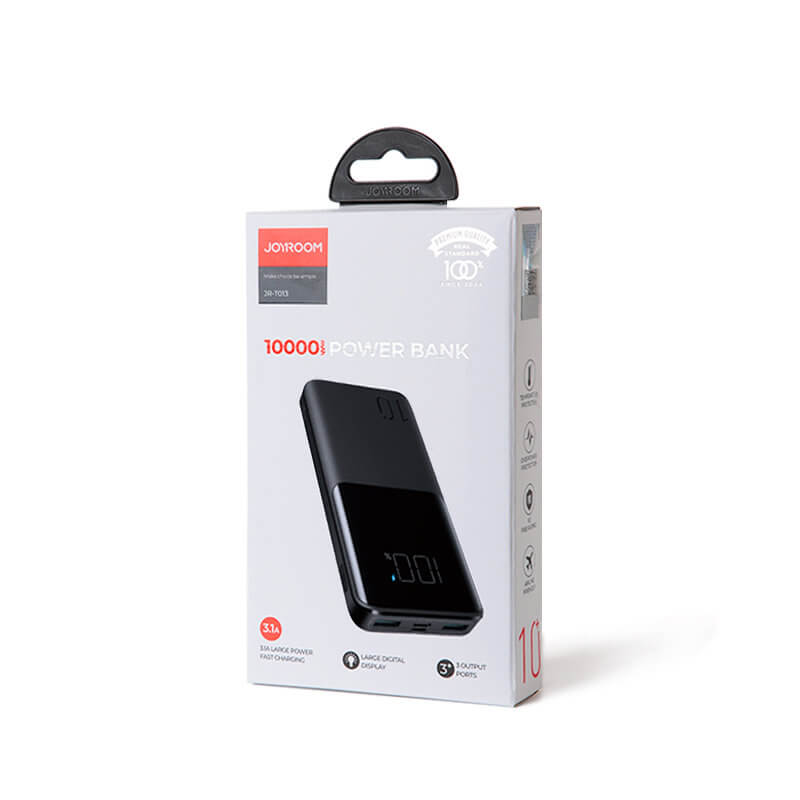 Joyroom JR-T013 15W Power Bank 10000mAh με 2 Θύρες USB και 1 Θύρα Type-C - Black