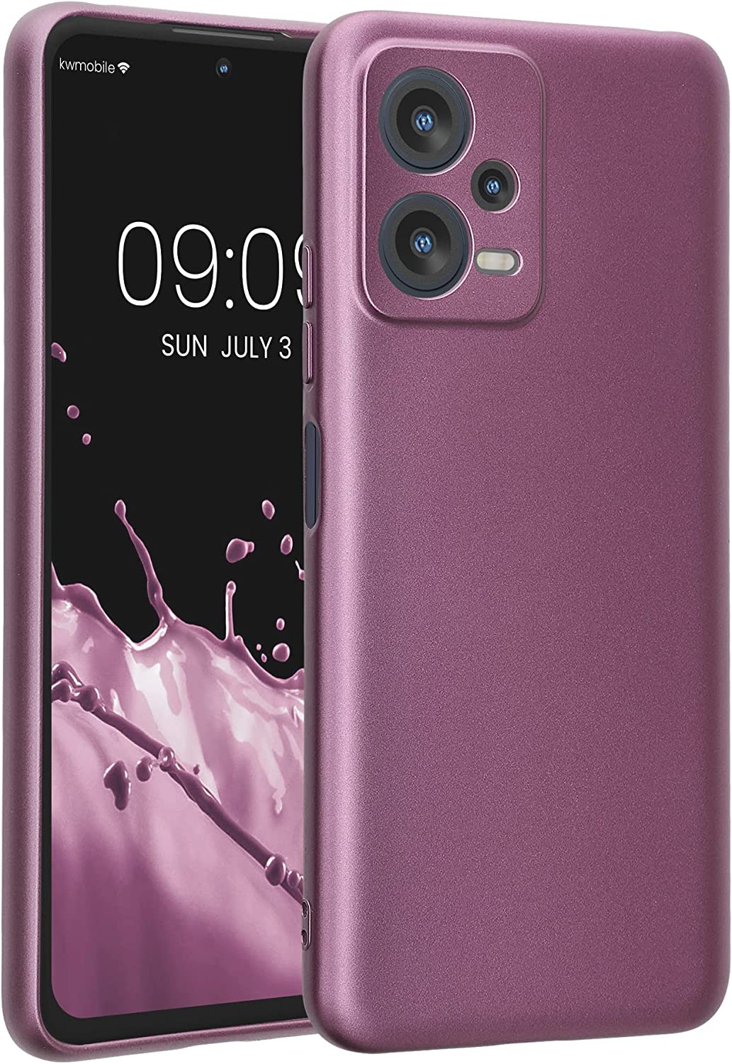 KW Xiaomi Redmi Note 12 5G / Poco X5 5G Θήκη Σιλικόνης TPU - Metallic Lavender - 60888.230
