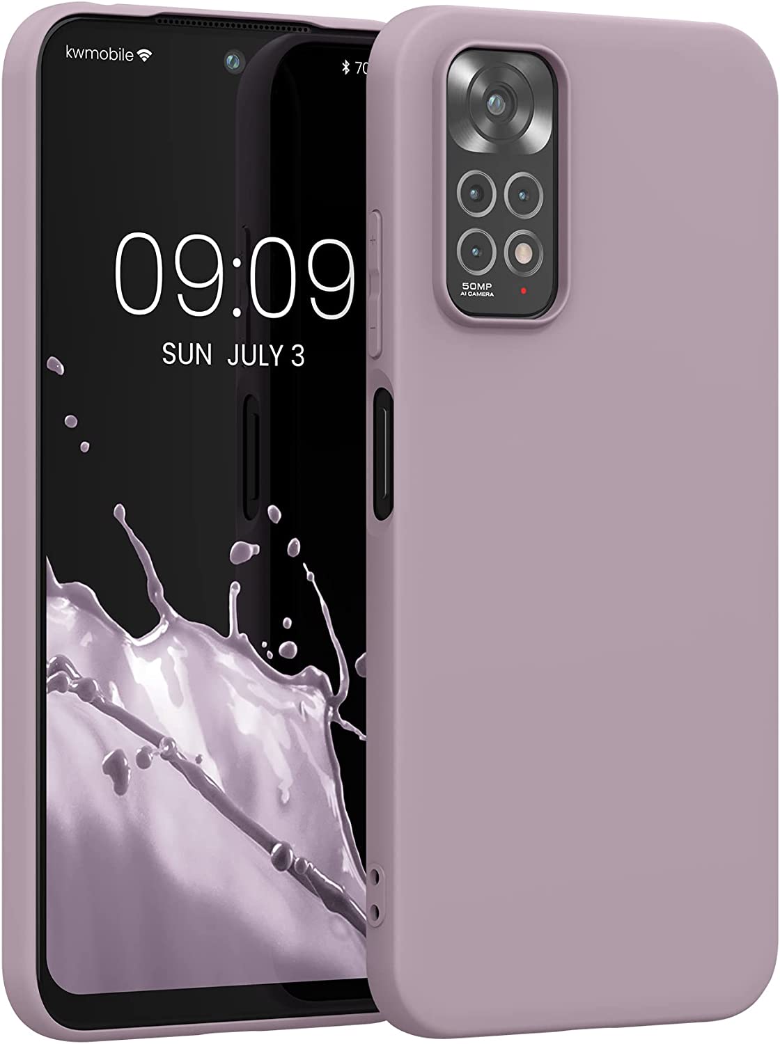KW Xiaomi Redmi Note 11 / Redmi Note 11S Θήκη Σιλικόνης TPU - Nude Purple - 57368.236