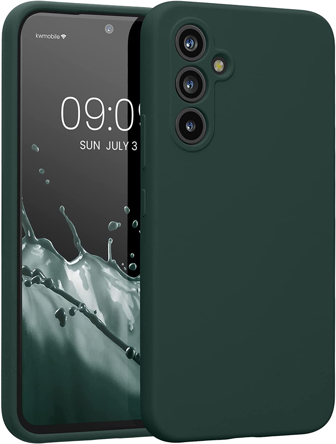KW Samsung Galaxy A54 5G Θήκη Σιλικόνης Rubberized TPU - Moss Green - 60795.169