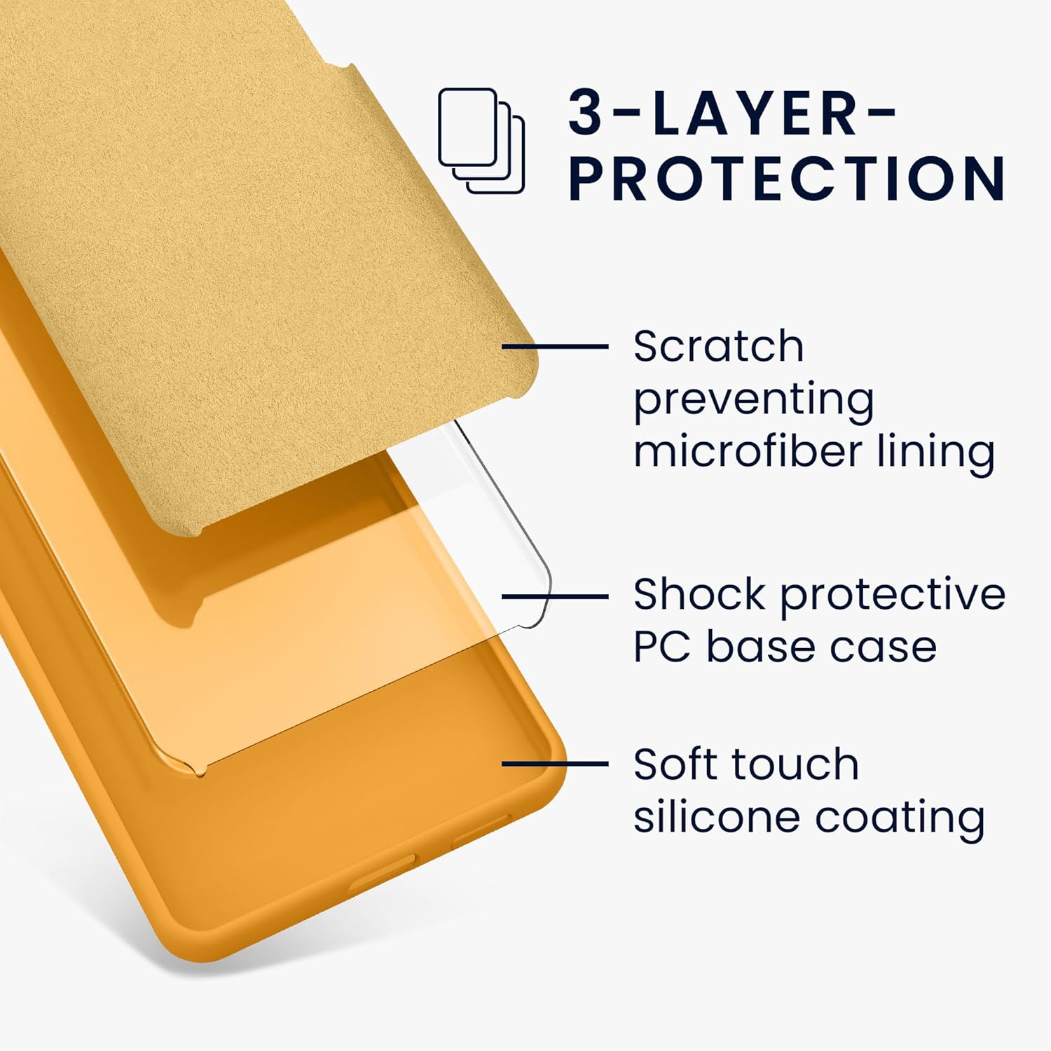 KW iPhone 16 Pro Max Θήκη Σιλικόνης Rubberized TPU - Mango