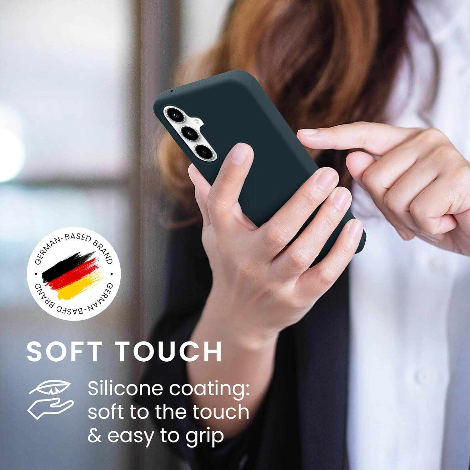 KW Samsung Galaxy A35 5G Θήκη Σιλικόνης Rubberized TPU - Dark Slate