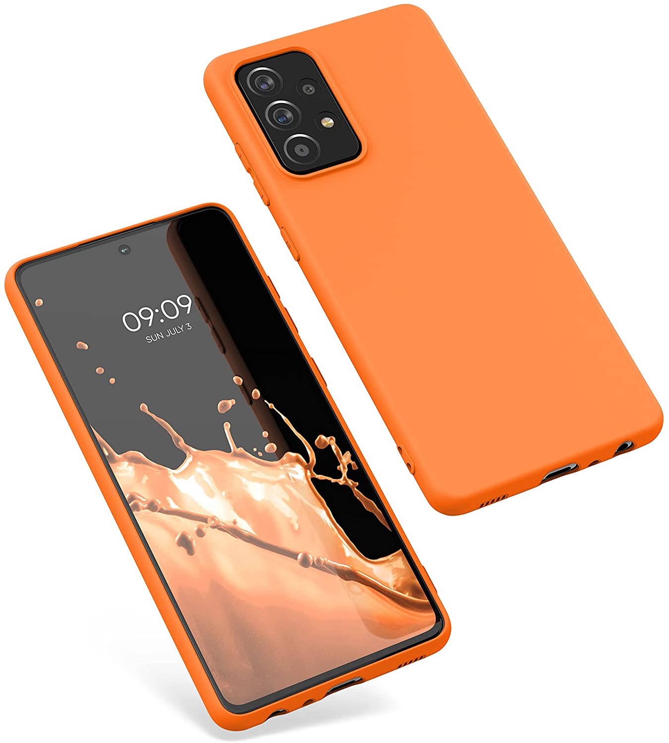 KW Samsung Galaxy A52 / A52 5G / A52s 5G Θήκη Σιλικόνης TPU - Cosmic Orange - 54346.150