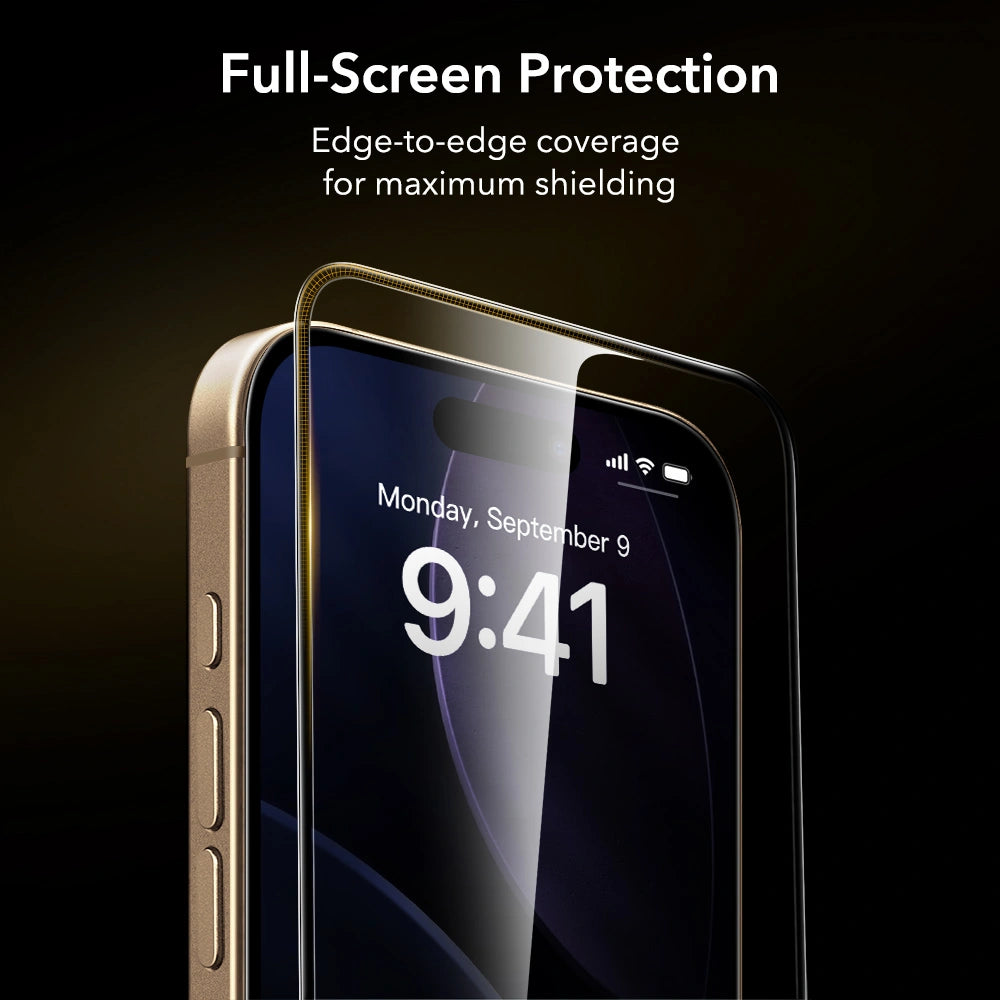 ESR iPhone 17 Pro Max - UltraFit Armorite Pro - Full Screen Αντιχαρακτικό Γυαλί Οθόνης - Black