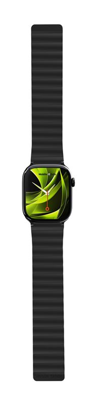 Mobile Origin Λουράκι Apple Watch 4/5/6/7/8/9/10/11 - SE (1/2/3) - Ultra (1/2/3) - 42/44/45/49mm Strap II Σιλικόνης - Black / Black