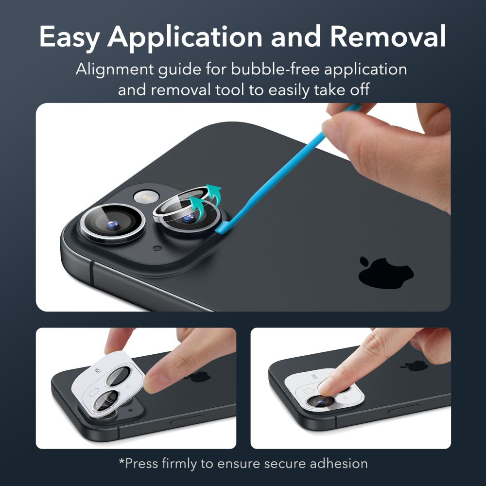 ESR iPhone 15 / 15 Plus Armorite Camera Lens 9H Αντιχαρακτικό Γυαλί για την Κάμερα - Clear