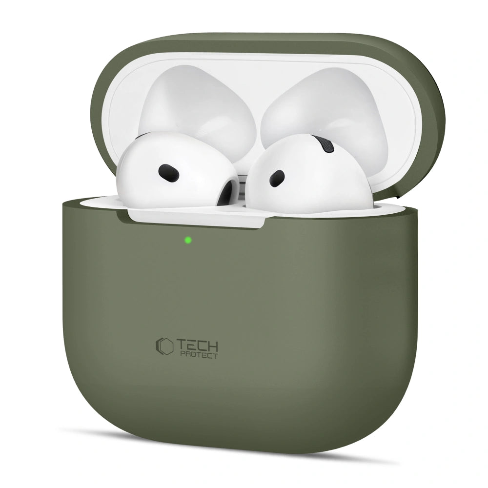 Tech-Protect AirPods 4 Θήκη Σιλικόνης - Silicone - Olive Green
