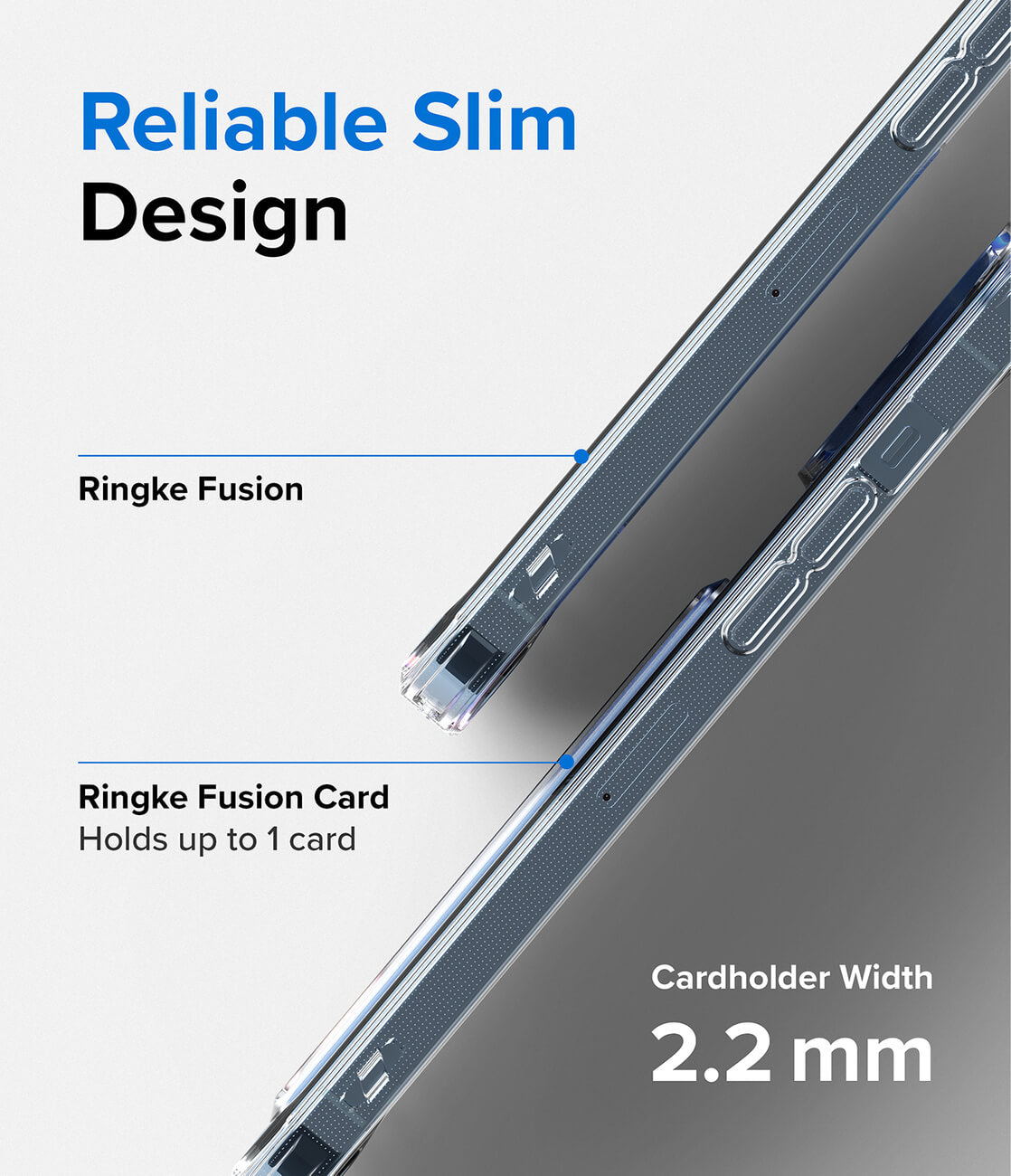 Ringke iPhone 13 Pro Max Fusion Card Σκληρή Θήκη με Πλαίσιο Σιλικόνης - Διάφανη