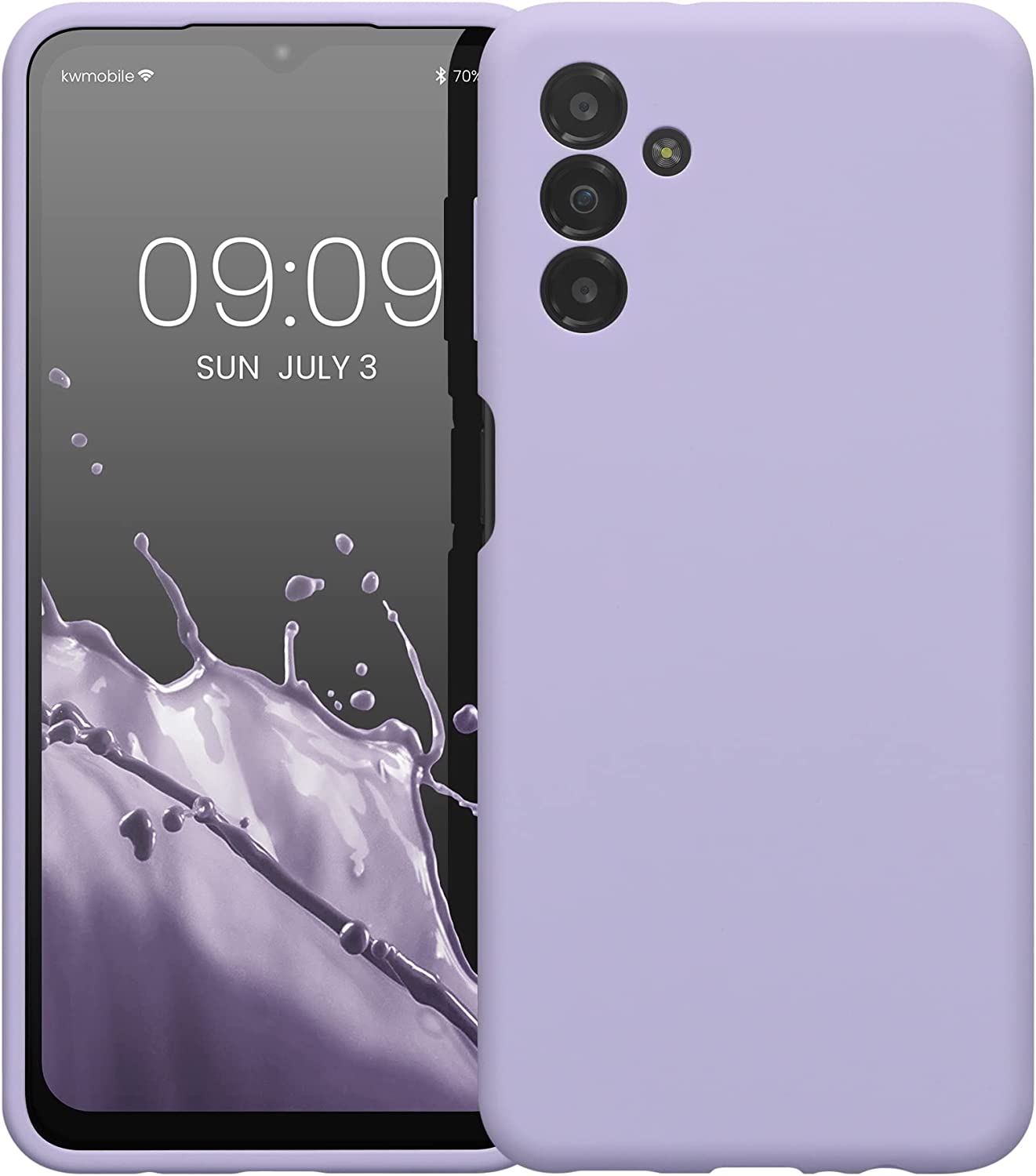 KW Samsung Galaxy A13 5G Θήκη Σιλικόνης Rubberized TPU - Lavender - 59453.108