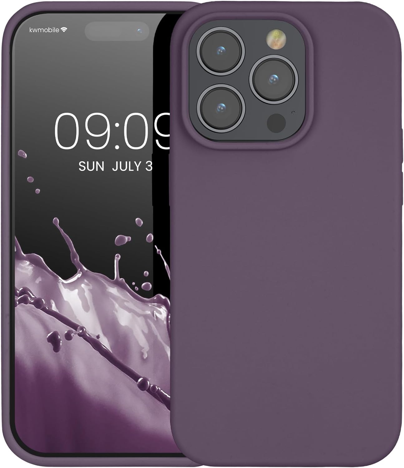 KW iPhone 14 Pro Θήκη Σιλικόνης Rubberized TPU - Light Iris