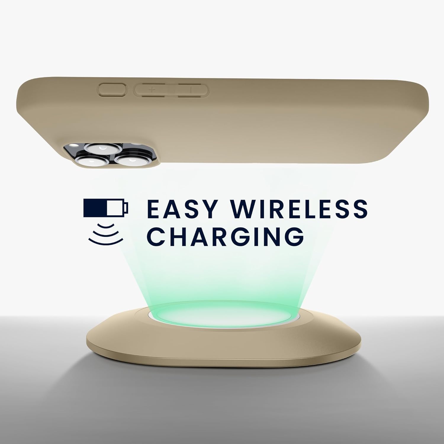 KW iPhone 16 Pro Max Λεπτή Θήκη Σιλικόνης TPU - Cream