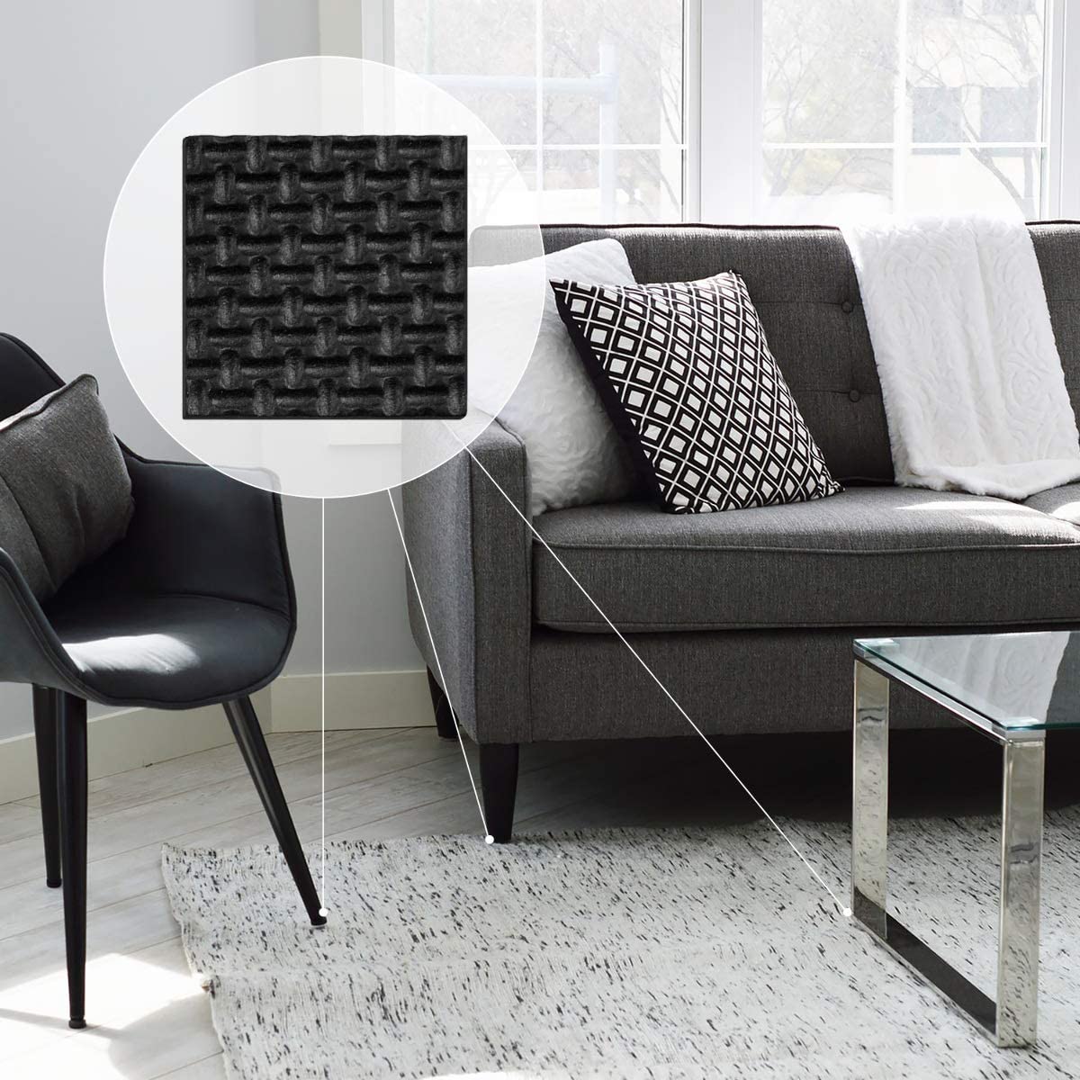 Navaris Προστατευτικά Αυτοκόλλητα Δαπέδου για τα Πόδια Επίπλων - Multicolor - 45904.01