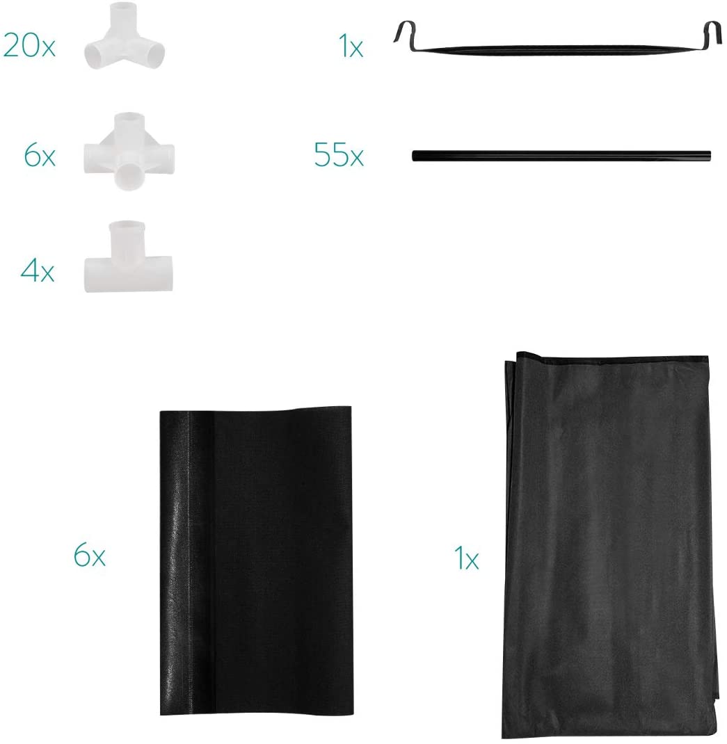 Navaris Πτυσσόμενη Ντουλάπα Ρούχων - Black - 45294.01