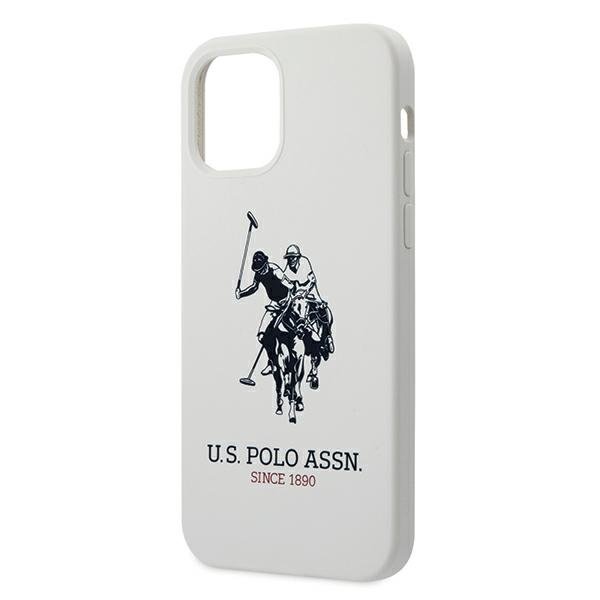US Polo iPhone 12 Pro Max Silicone Collection Θήκη Σιλικόνης - White - USHCP12LSLHRWH