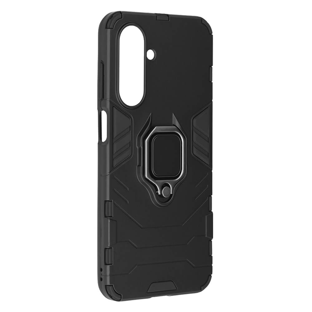 Techsuit Samsung Galaxy A26 5G - Silicone Shield - Σκληρή Θήκη με Δαχτυλίδι Συγκράτησης - Black