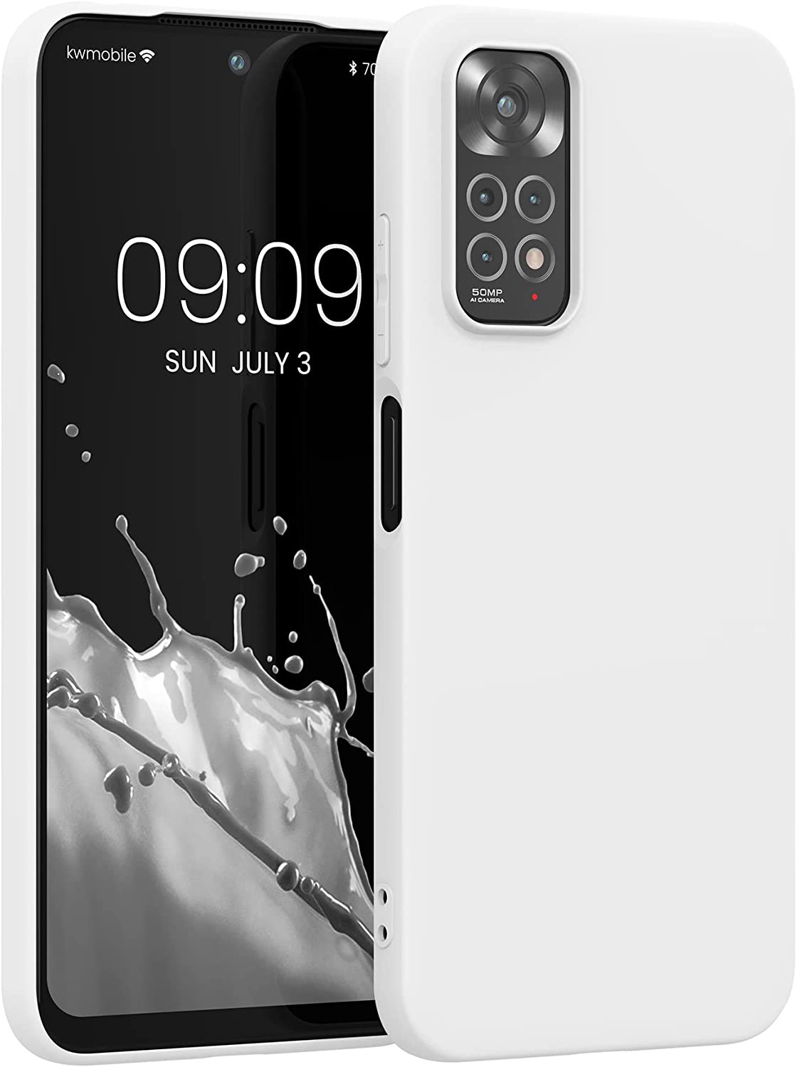 KW Xiaomi Redmi Note 11 / Redmi Note 11S Θήκη Σιλικόνης TPU - Matte White - 57368.48