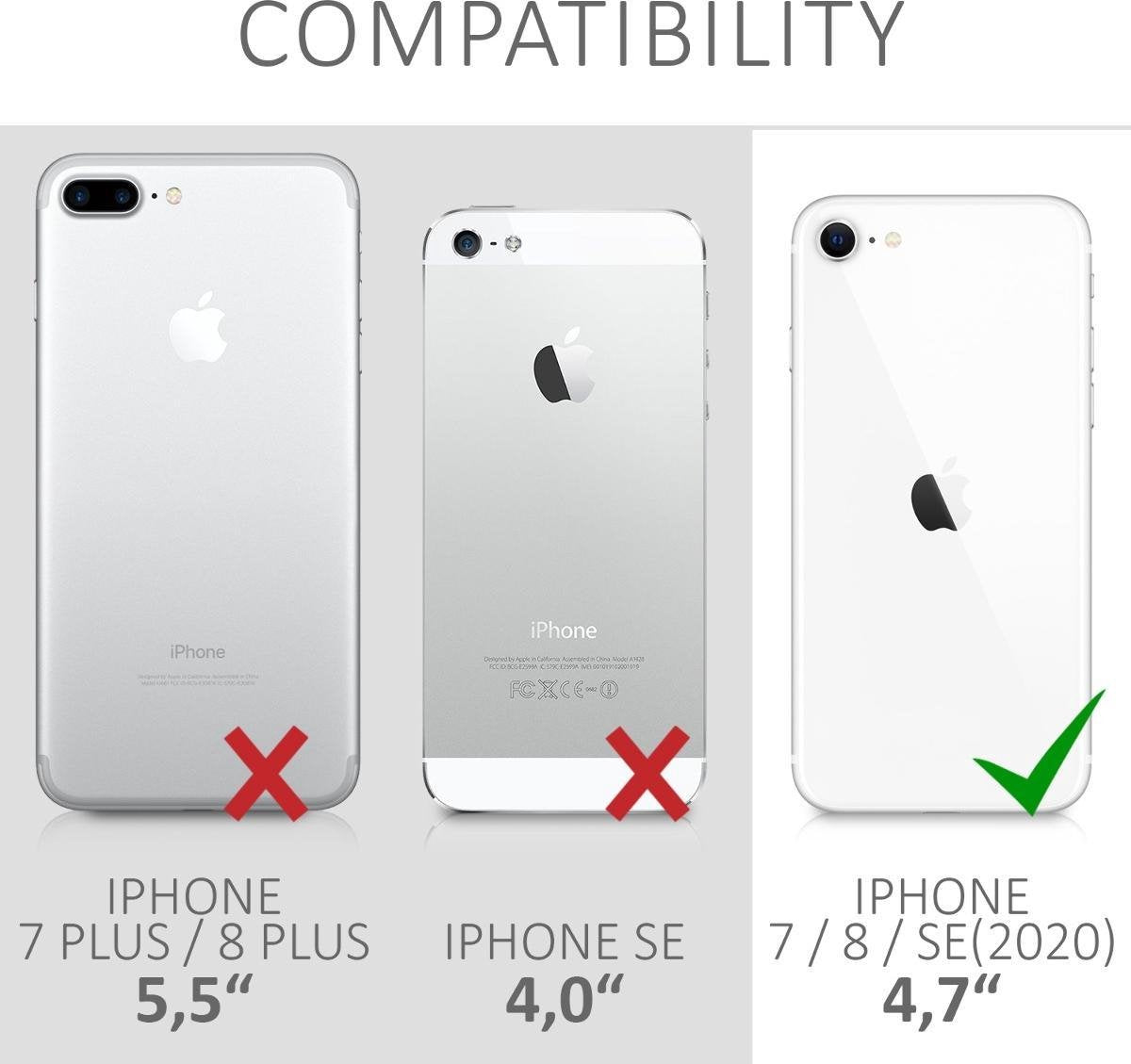 KW iPhone SE 2022 / SE 2020 / 7 / 8 Θήκη Σιλικόνης TPU - Light Blue Matt - 39458.23