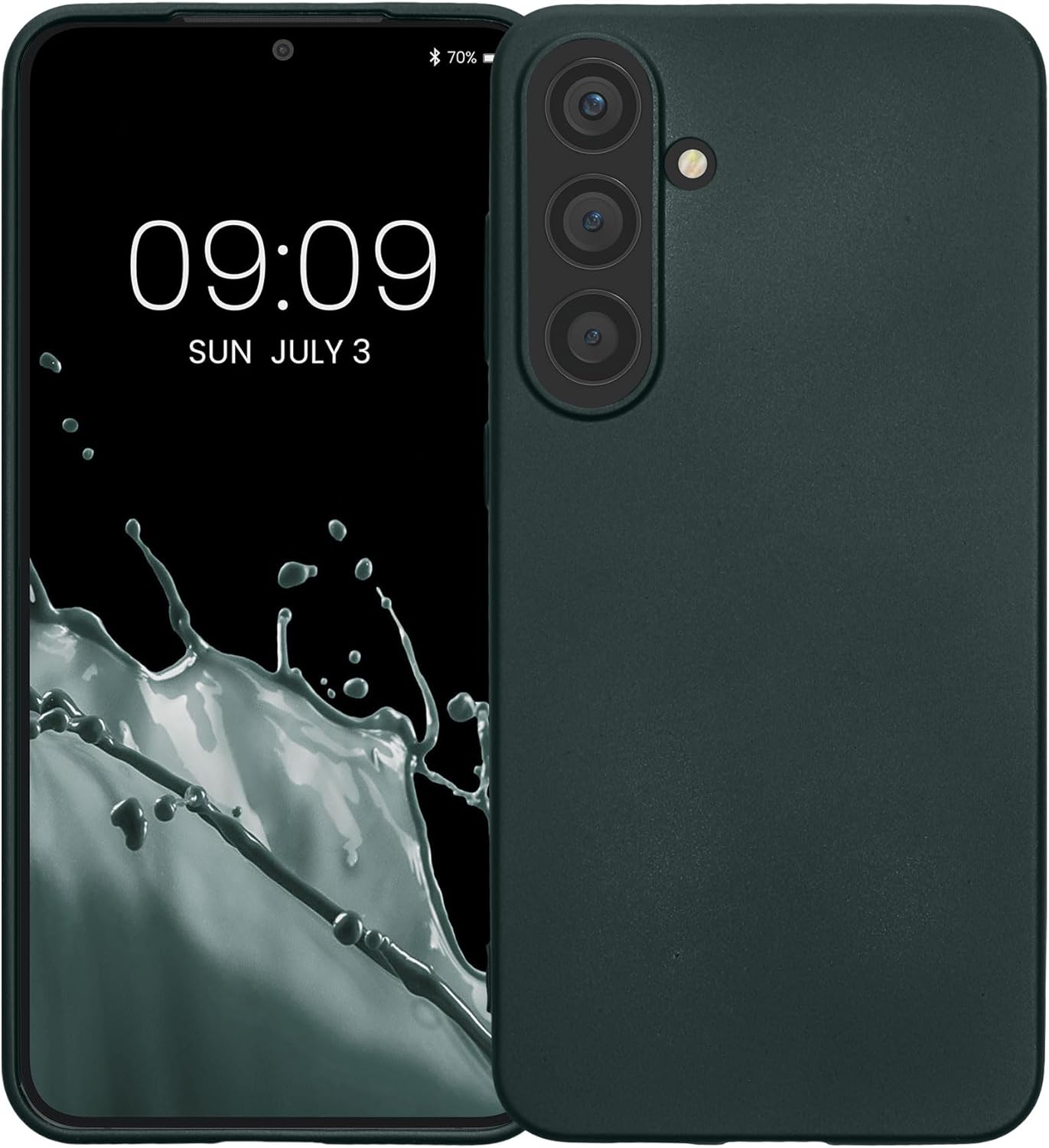 KW Samsung Galaxy S24 Θήκη Σιλικόνης TPU - Metallic Petrol