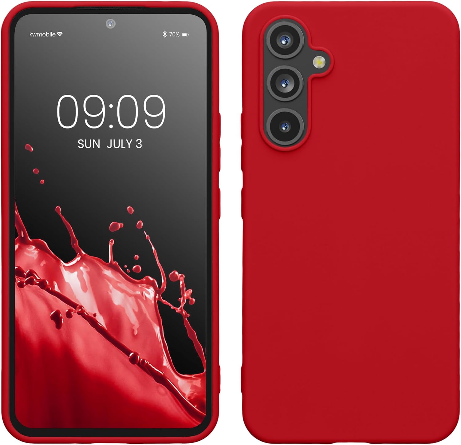 KW Samsung Galaxy A54 5G Θήκη Σιλικόνης TPU - Classic Red