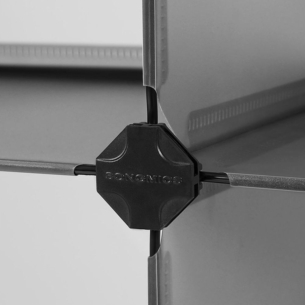 Songmics Πλαστική Παπουτσοθήκη με 10 Ράφια - Grey - LPC010G01