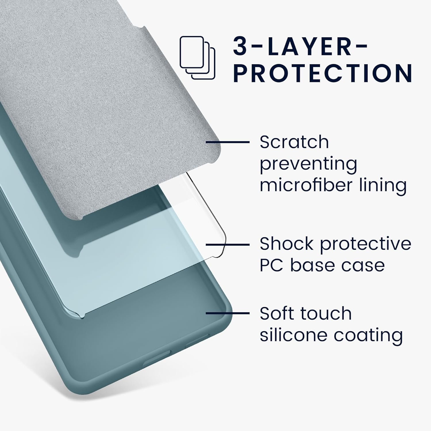 KW iPhone 15 Pro Θήκη Σιλικόνης Rubberized TPU - Antique Stone