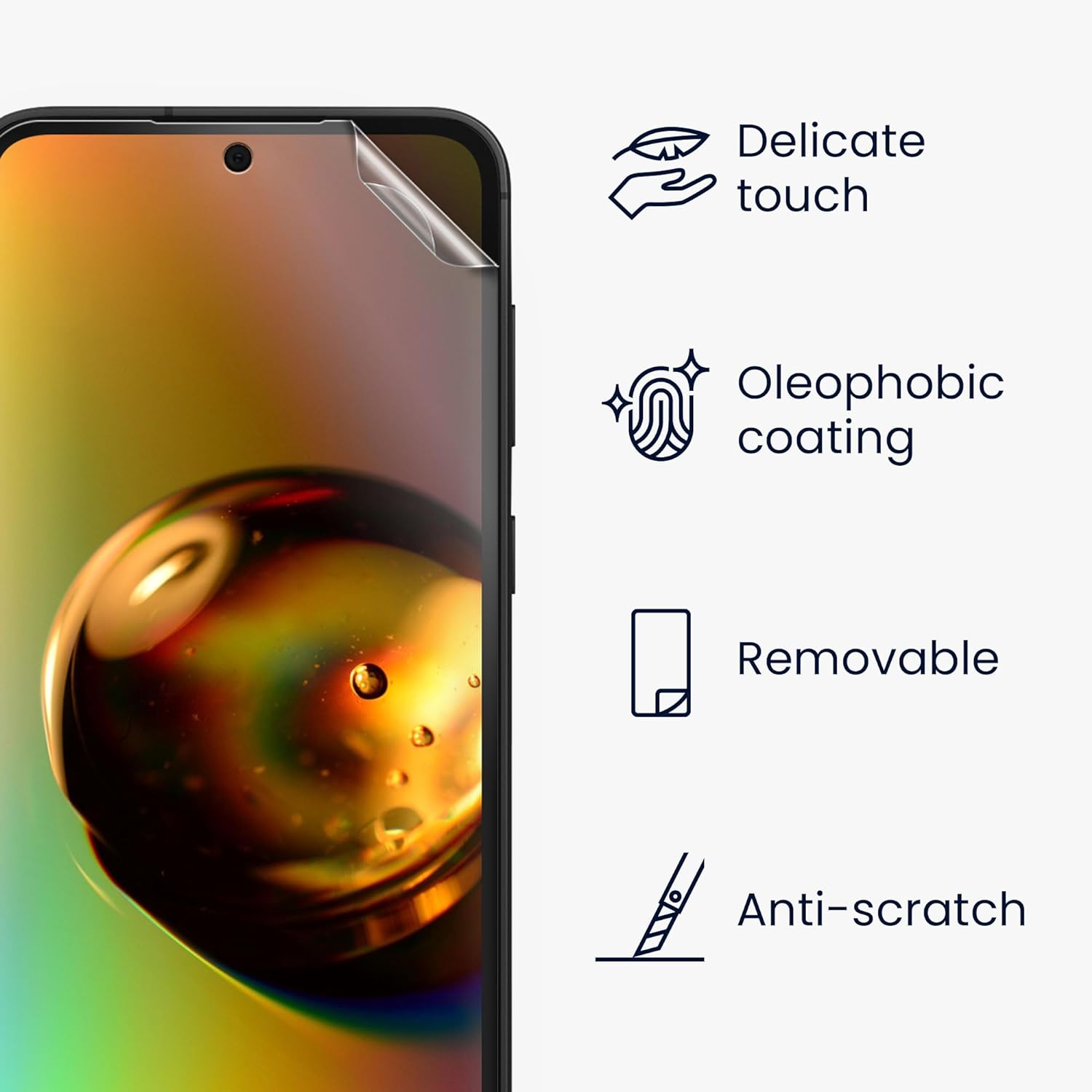 KW Samsung Galaxy S23 FE - 6 Μεμβράνες Προστασίας Οθόνης - Διάφανες - KWM000021MS001C