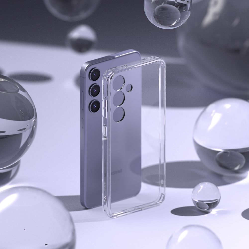 Ringke Samsung Galaxy S24+ Fusion Σκληρή Θήκη με Πλαίσιο Σιλικόνης - Διάφανη