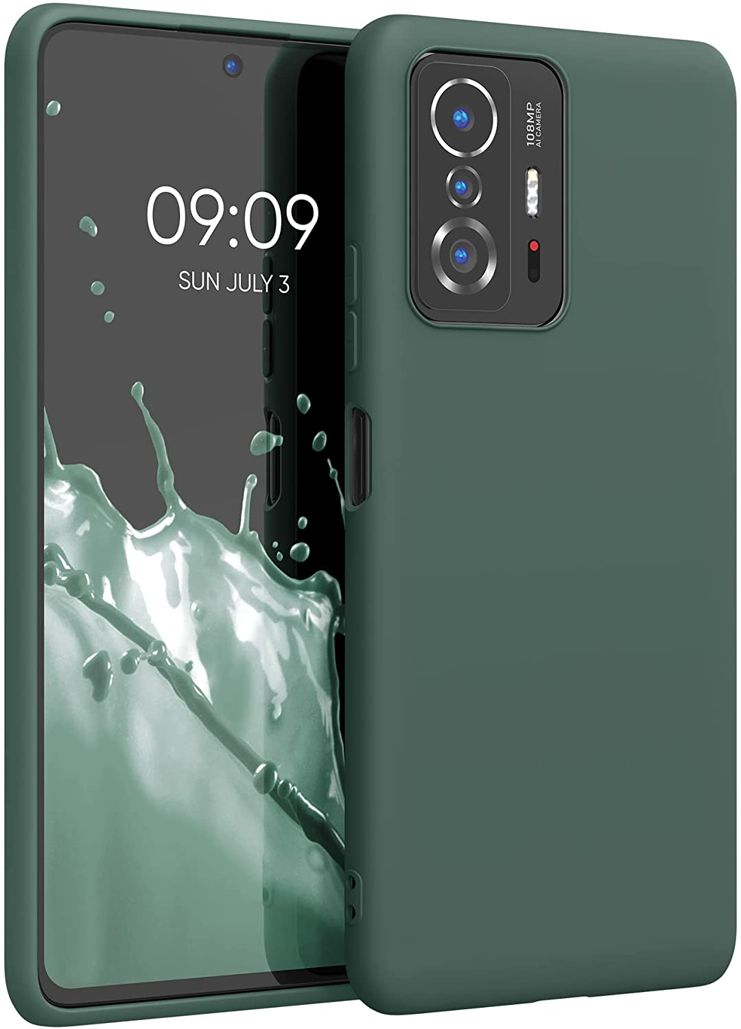 KW Xiaomi 11T / 11T Pro Θήκη Σιλικόνης TPU - Moss Green - 56245.169