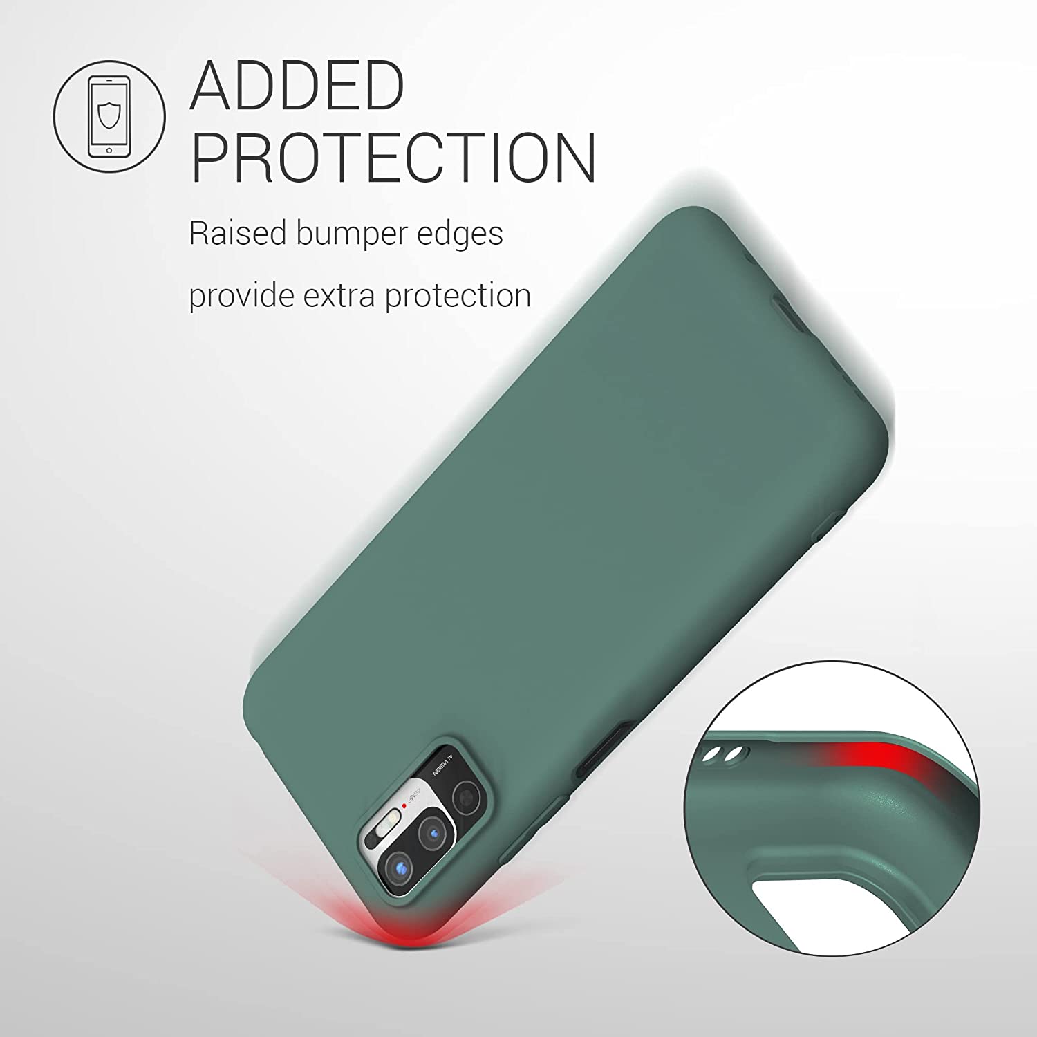 KW Xiaomi Redmi Note 10 5G Θήκη Σιλικόνης TPU - Blue Green - 54947.171