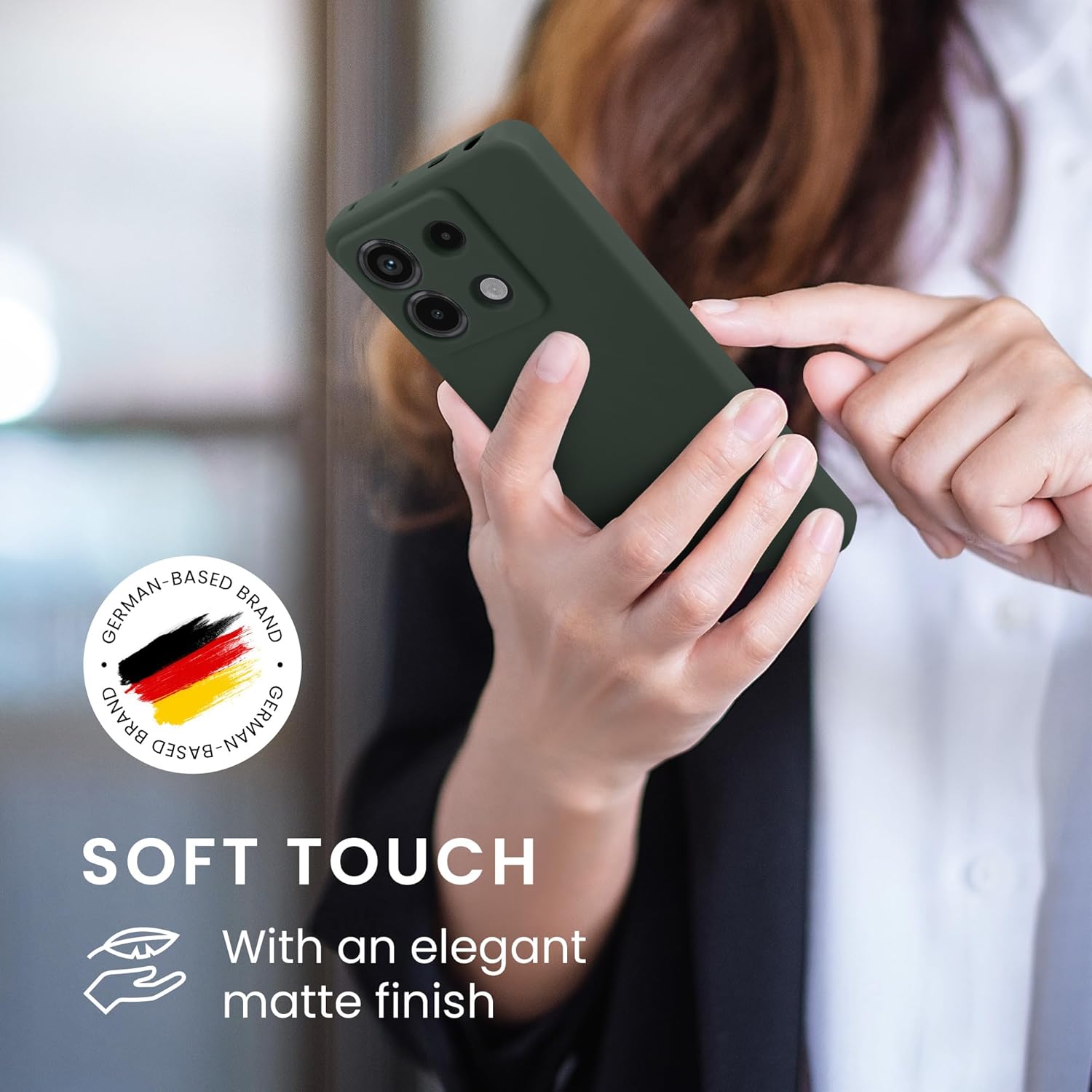 KW Xiaomi Redmi Note 13 Pro 5G / Poco X6 5G Θήκη Σιλικόνης TPU - Moss Green