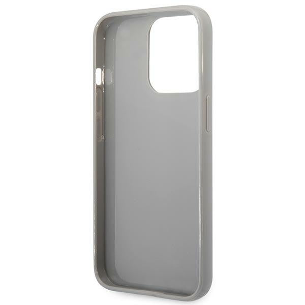 Karl Lagerfeld iPhone 14 Pro Max - Iridescent Monogram Σκληρή Θήκη με Πλαίσιο Σιλικόνης - Silver - KLHCP14XLGMMSV3