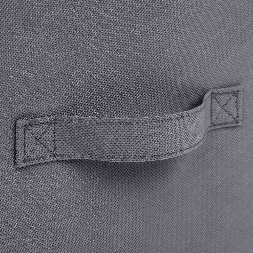 Songmics Σετ με 3 Κουτιά Αποθήκευσης με Καπάκι και Χερούλια - Grey - RFB03G