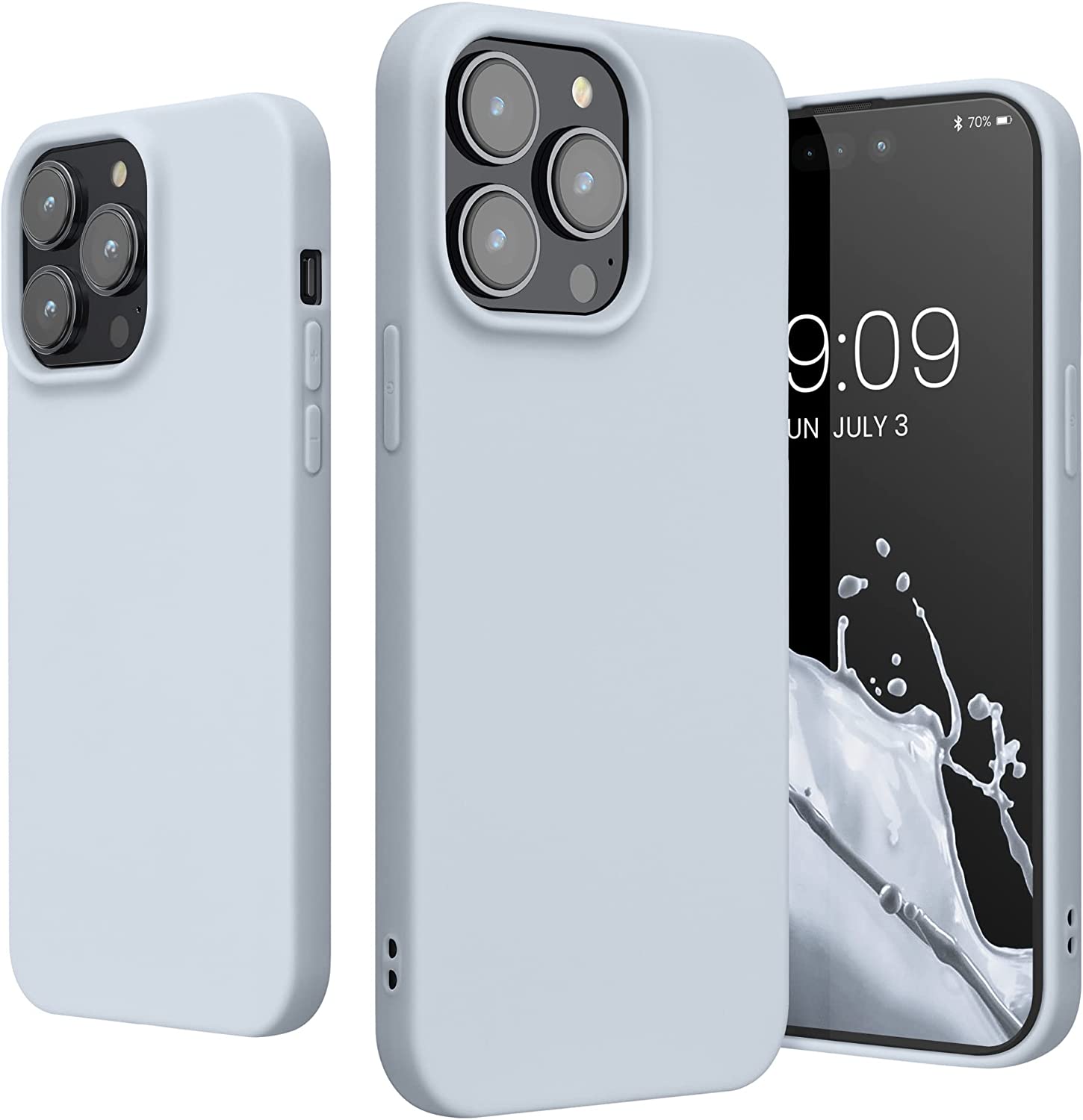 KW iPhone 14 Pro Max Λεπτή Θήκη Σιλικόνης TPU - Light Blue Matte - 59078.58