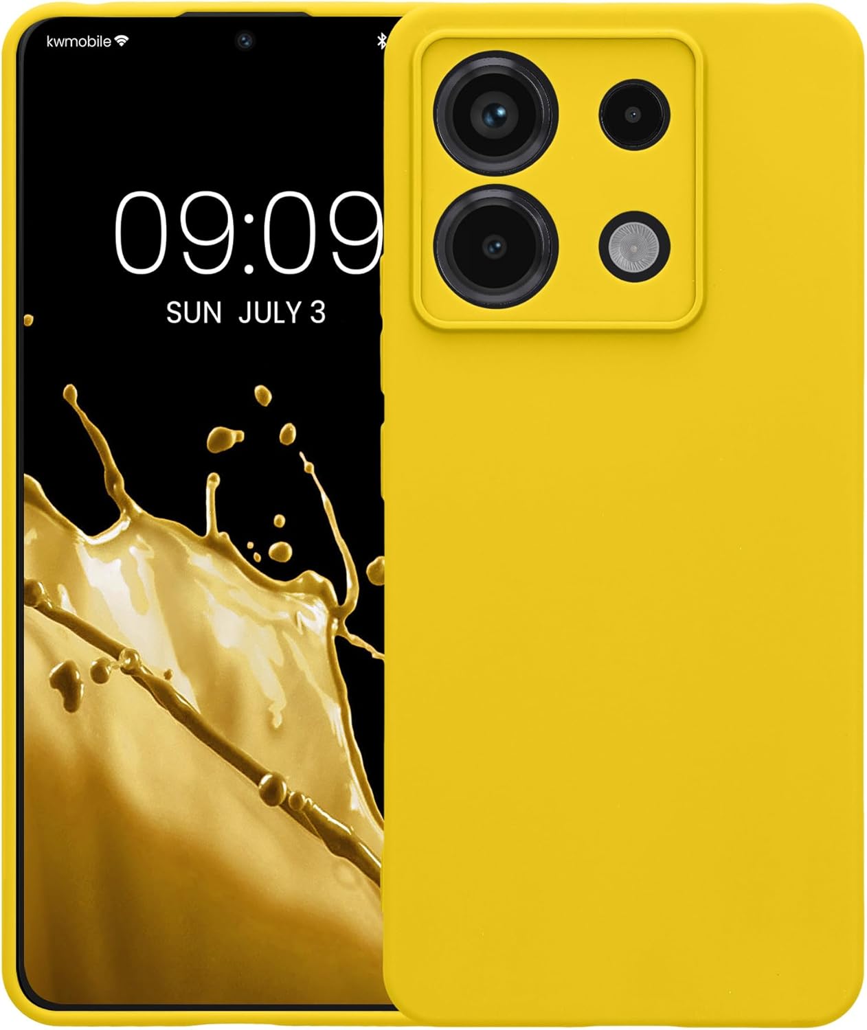 KW Xiaomi Redmi Note 13 Pro 5G / Poco X6 5G Θήκη Σιλικόνης TPU - Bright Yellow