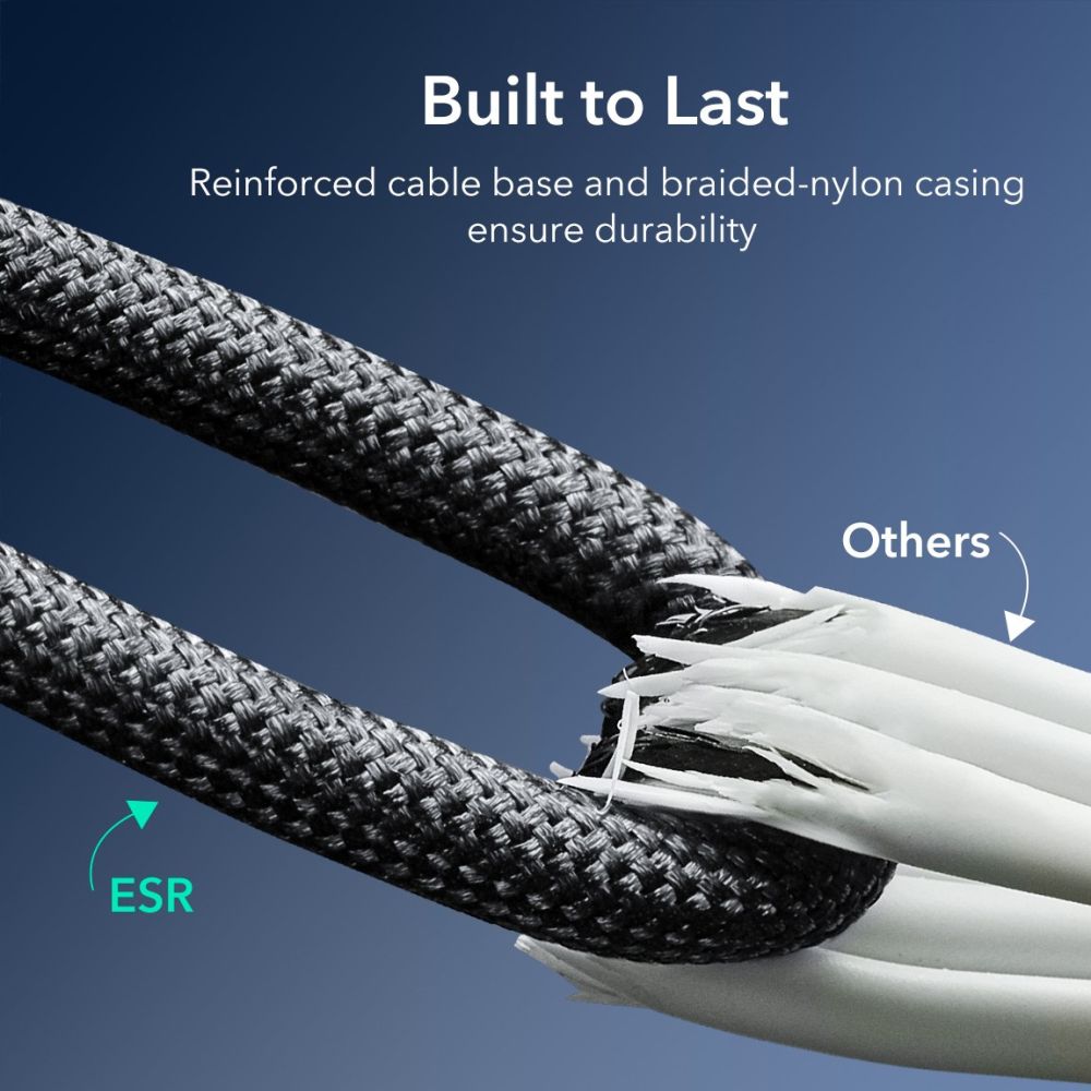 ESR HaloLock QI2 Mini Ασύρματος Φορτιστής MagSafe με Καλώδιο Type-C 15W - Black