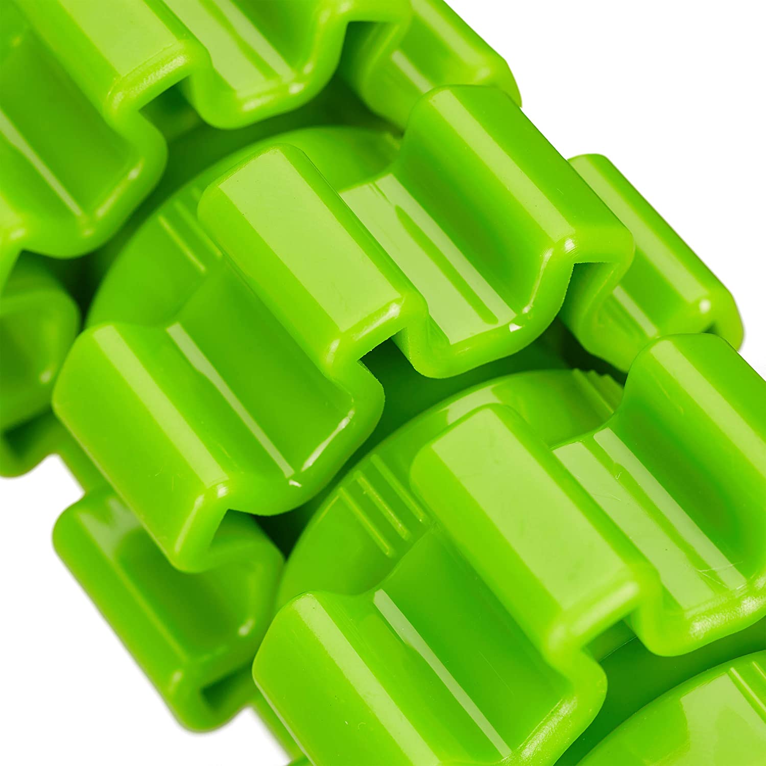 Relaxdays Massage Roller Κύλινδρος για Μασάζ Fascia με Λαβή - Black / Green - 4052025278823