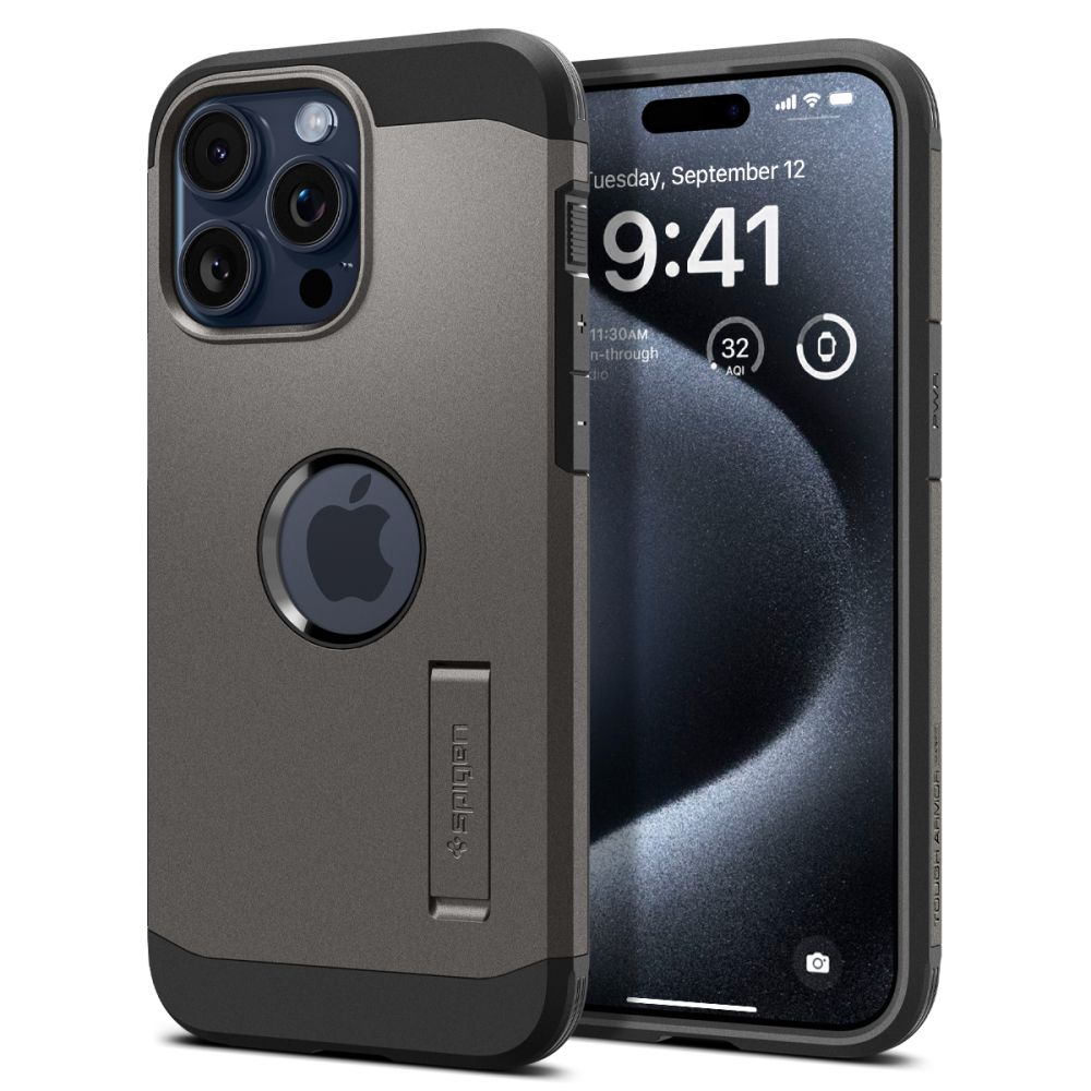 Spigen iPhone 15 Pro Tough Armor Mag Σκληρή Θήκη με MagSafe - Gunmetal