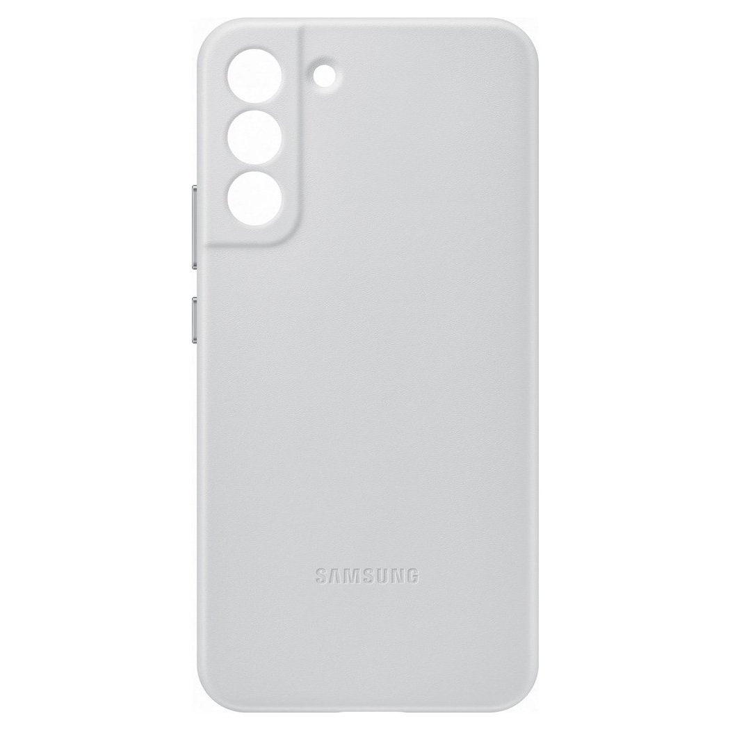 Samsung Genuine Leather Cover Samsung Galaxy S22 Plus Θήκη από Γνήσιο Δέρμα - Light Grey - EF-VS906LJEGWW