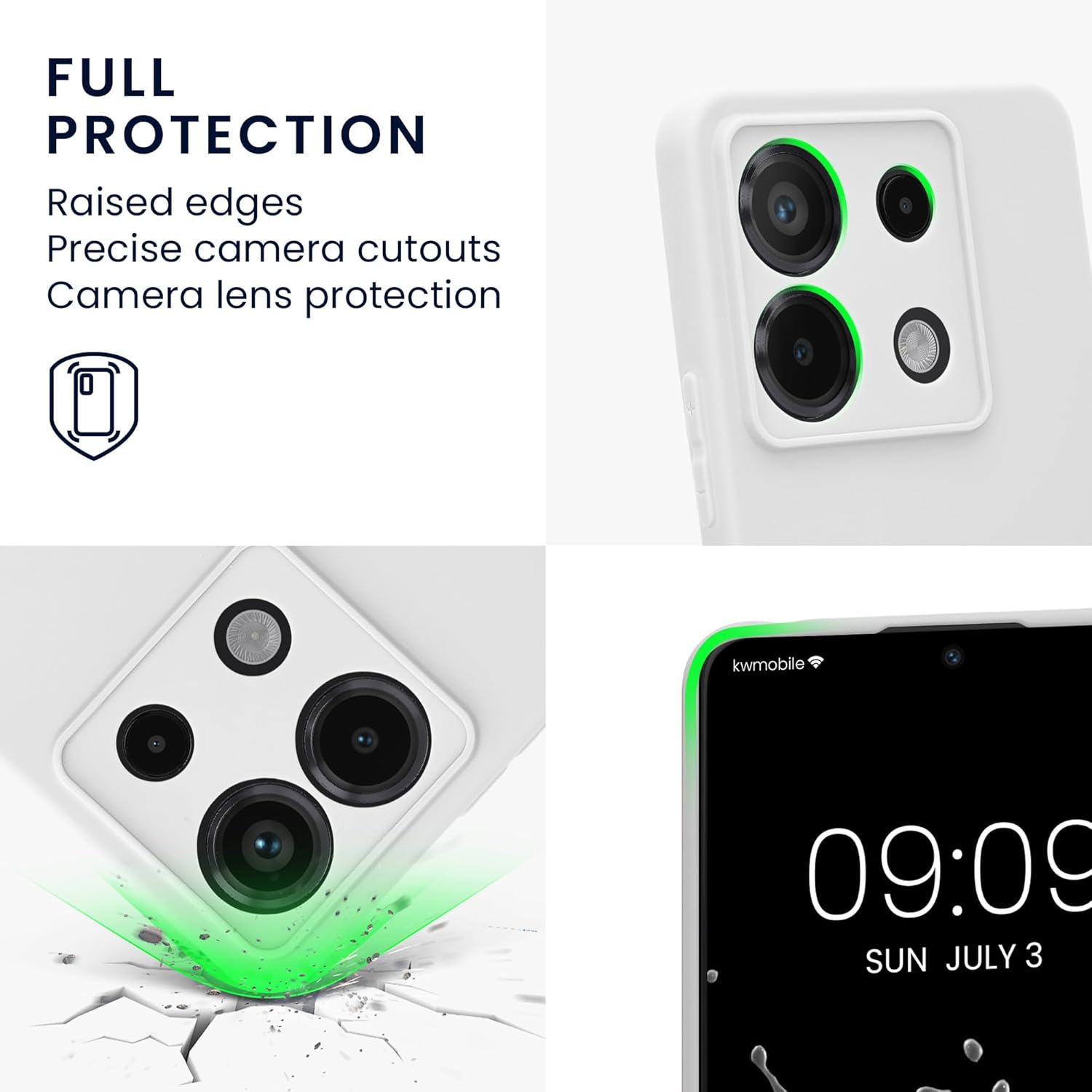 KW Xiaomi Redmi Note 13 Pro 5G / Poco X6 5G Θήκη Σιλικόνης TPU - Matte White