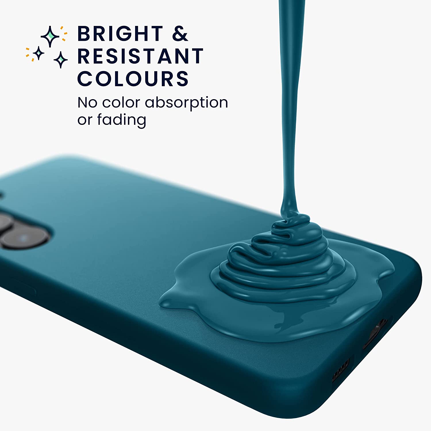 KW Samsung Galaxy S23 Ultra Θήκη Σιλικόνης Rubberized TPU - Matte Petrol - 60275.57