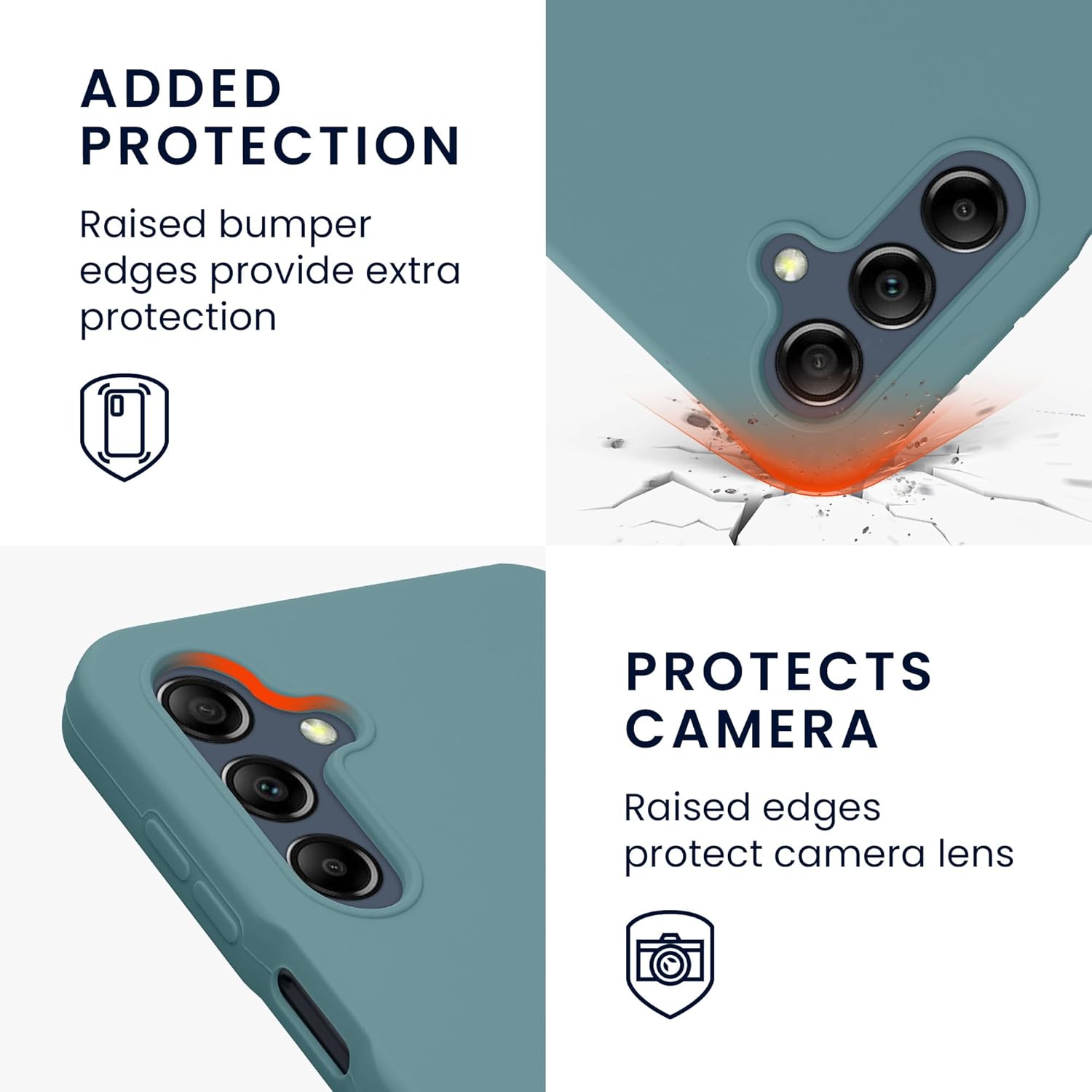 KW Samsung Galaxy A16 4G / A16 5G Θήκη Σιλικόνης Rubberized TPU - Arctic Night