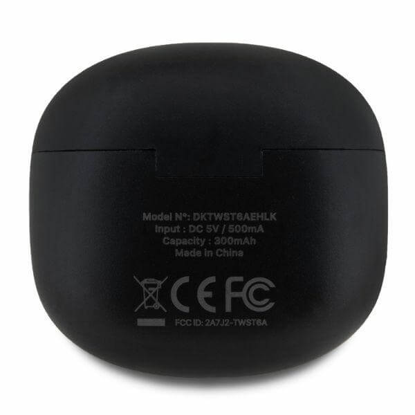 DKNY TWS BT Satiny Finish - Bluetooth 5.3 - Ασύρματα ακουστικά για Κλήσεις / Μουσική - Black