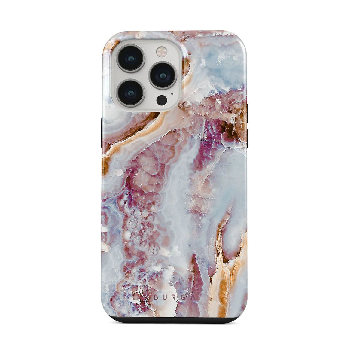 Burga iPhone 14 Pro Fashion Tough Σκληρή Θήκη - Frozen Leaves