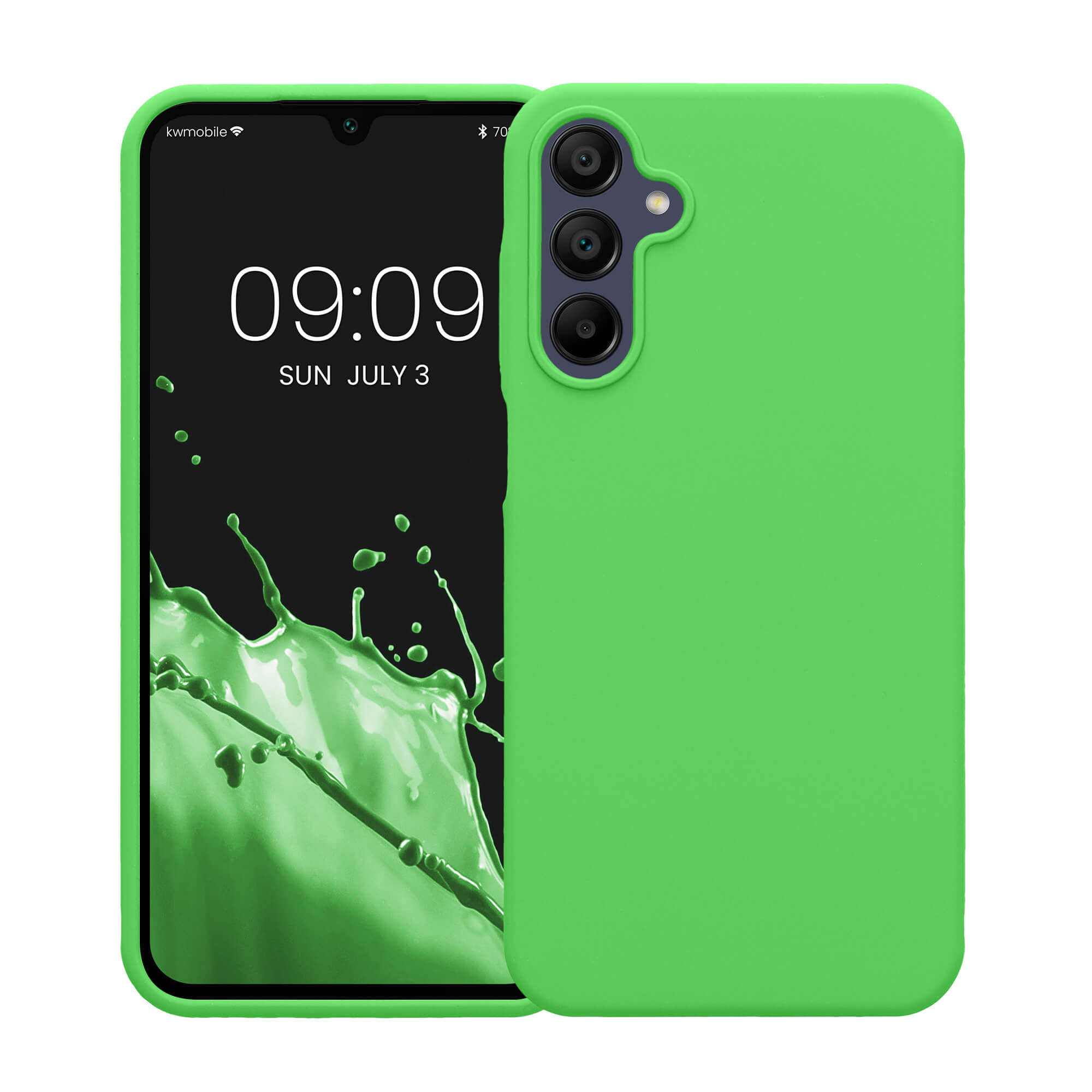 KW Samsung Galaxy A15 4G / A15 5G Θήκη Σιλικόνης Rubberized TPU - Lime Green
